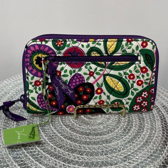 Vera Bradley Zip Around Wallet Viva la Vera NWT - Picture 3 of 7